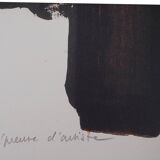 Pierre SOULAGES: Lithograph no. 2, 1957 - Original signed poster