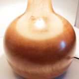 Vintage wooden foot lamp