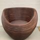 Vintage pencil or split reed rattan bamboo wicker egg pod chair