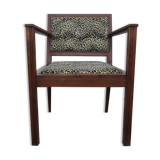 Old leopard fabrics armchair