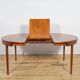 Table à manger en teck des années 50 et chaises par Hans Olsen pour Frem Røjle, Danemark, années 1960, ensemble de 5.