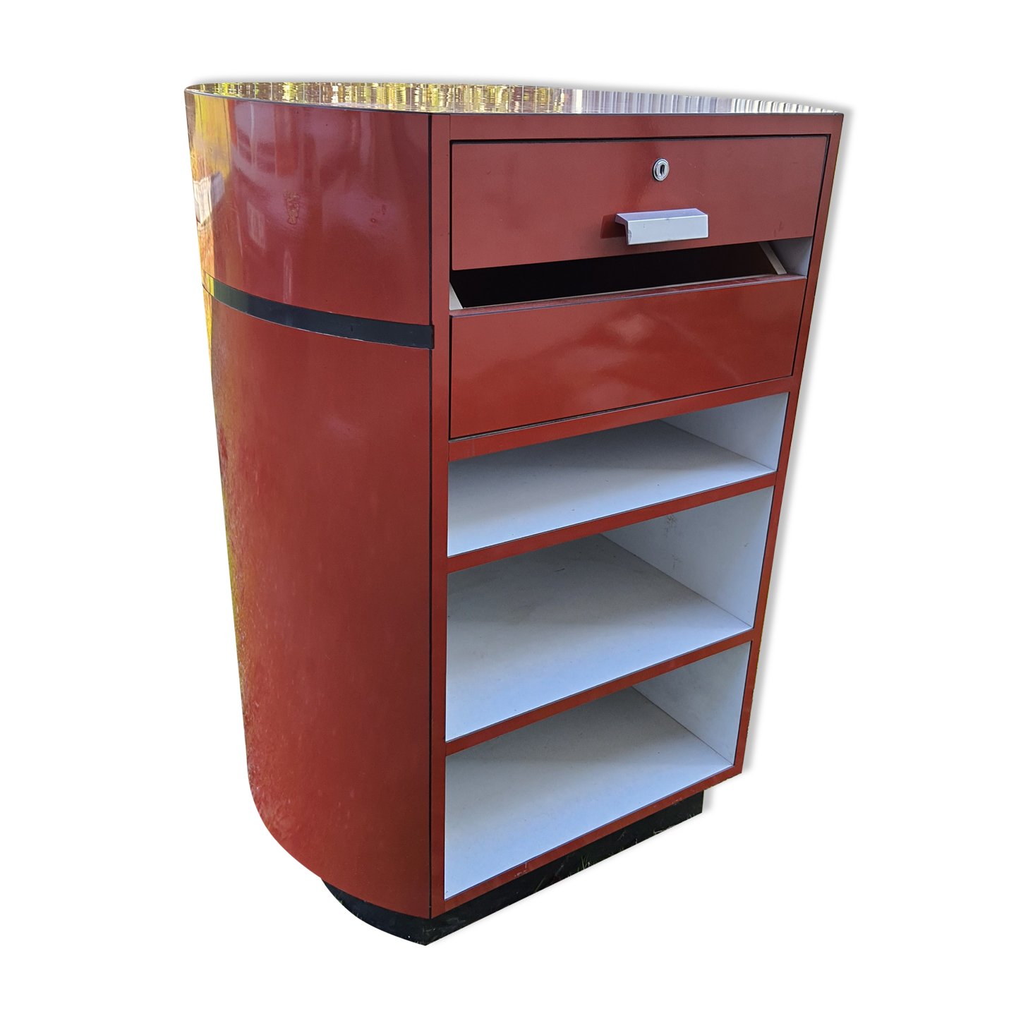 Cash desk, furniture trade, vintage