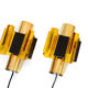 Pair of wall sconces by Claus Bolby for CEBO industries. Denmark 1960s