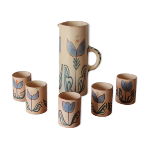 pichet et 5 verres en