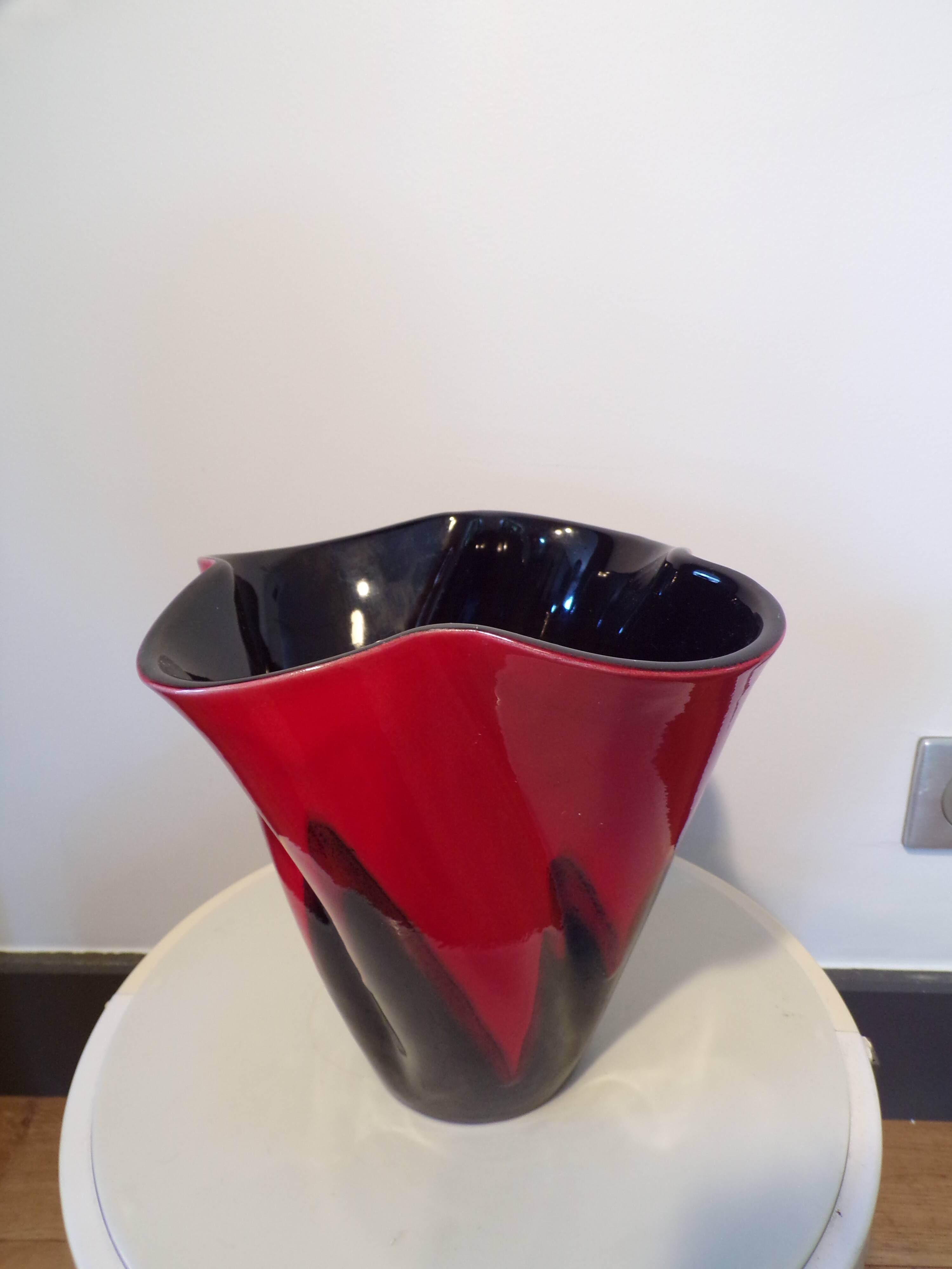 Elchinger quadrilobed handkerchief vase h=22cm