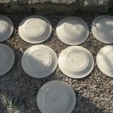 batch of 9 plates Moulin des Loups Orchies