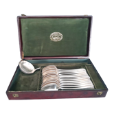 Cutlery set  christofle silver metal with punches