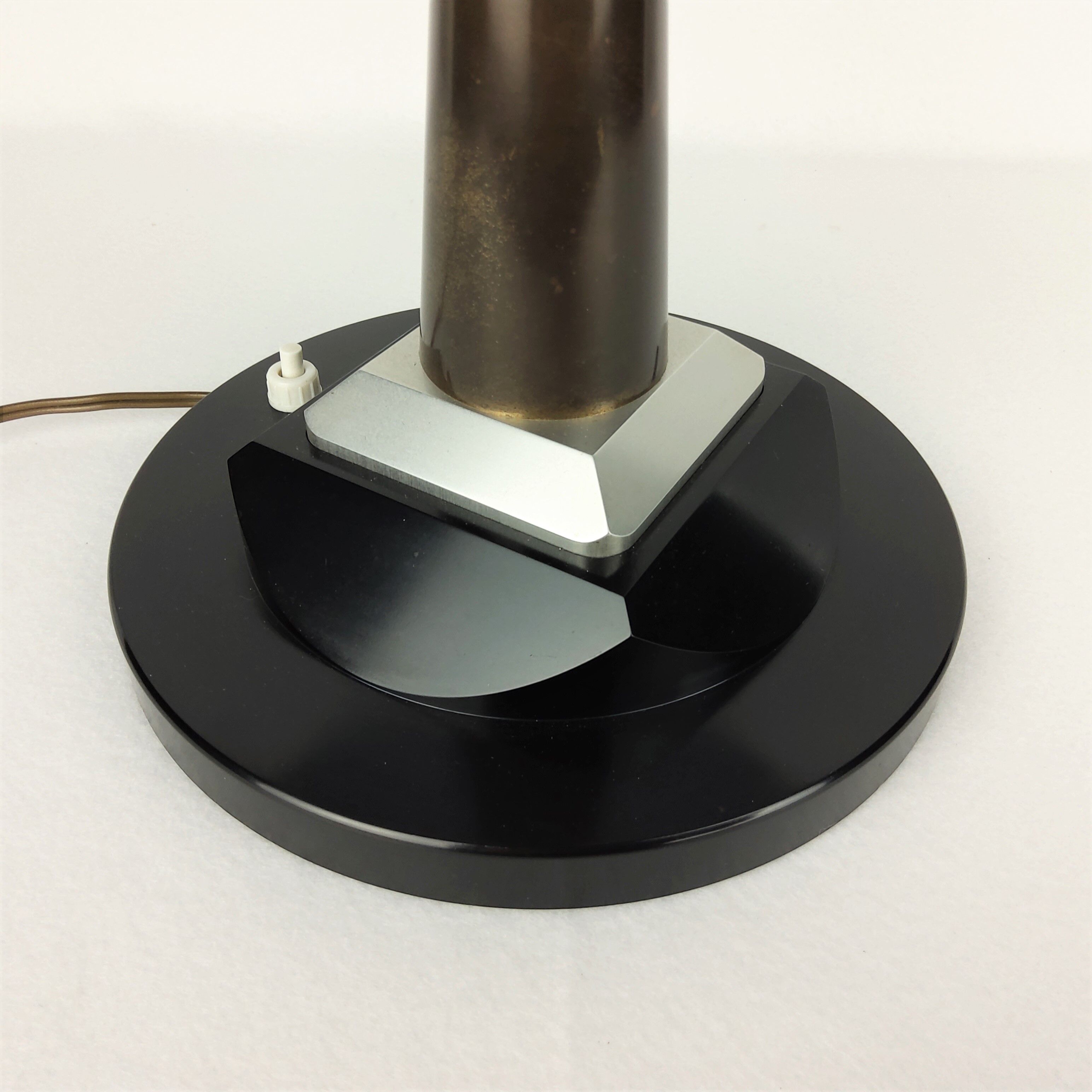 Vintage metal office lamp, 1950s