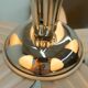 Rare Nickel-Plated Chandelier by Drukov, 1940s