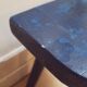 Blue milking stools