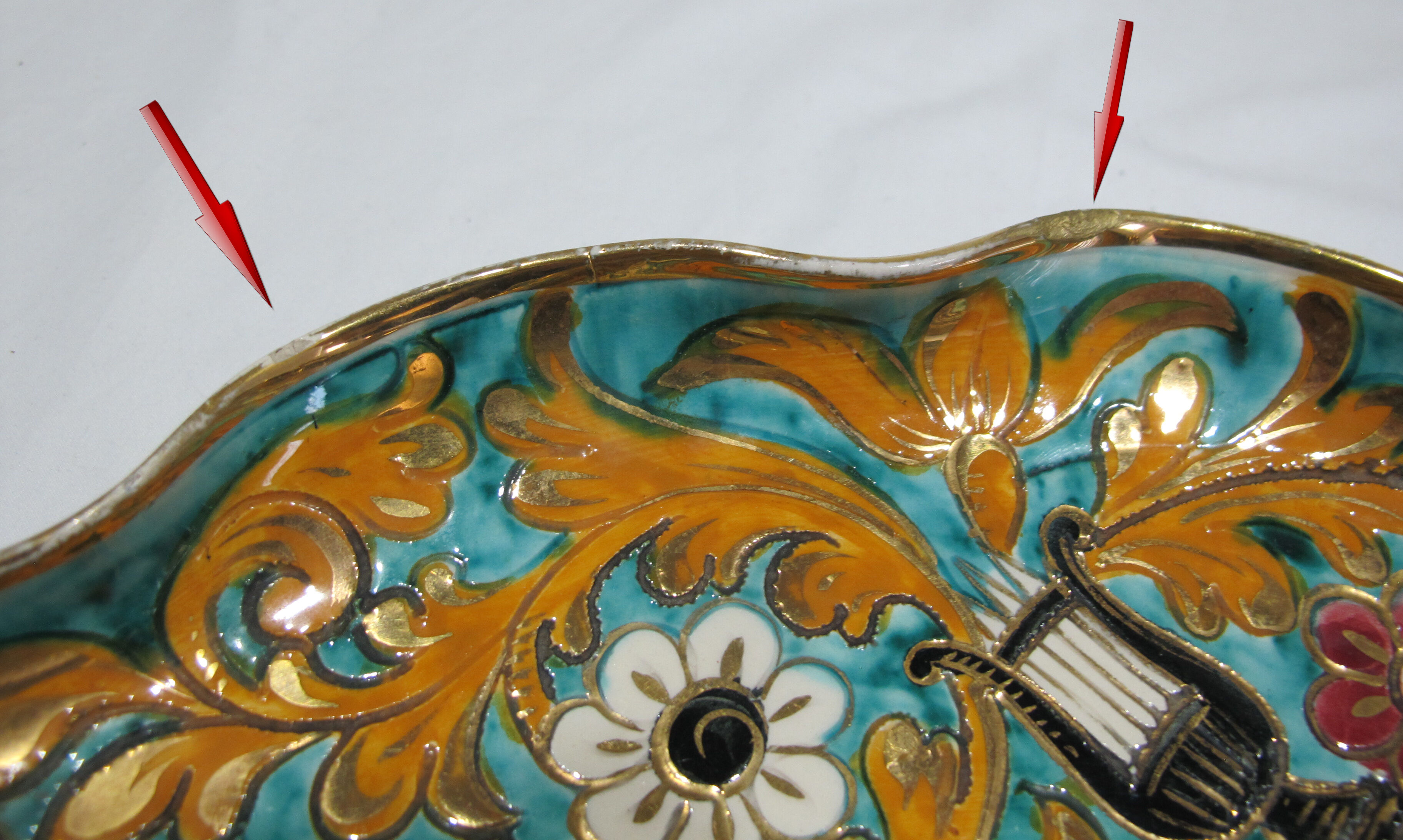 Italian dish depicting Alexander the Great