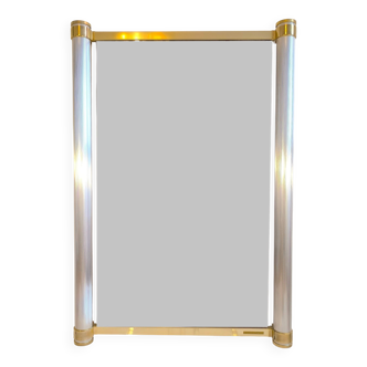 Very beautiful authentic mirror from the 1970s signed Pierre Vandel Paris.