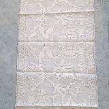 Old lace table runner 38 x 128 cm - decoration vine branch