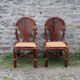 Lot de 2 chaises vintage en rotin avec assise cannage