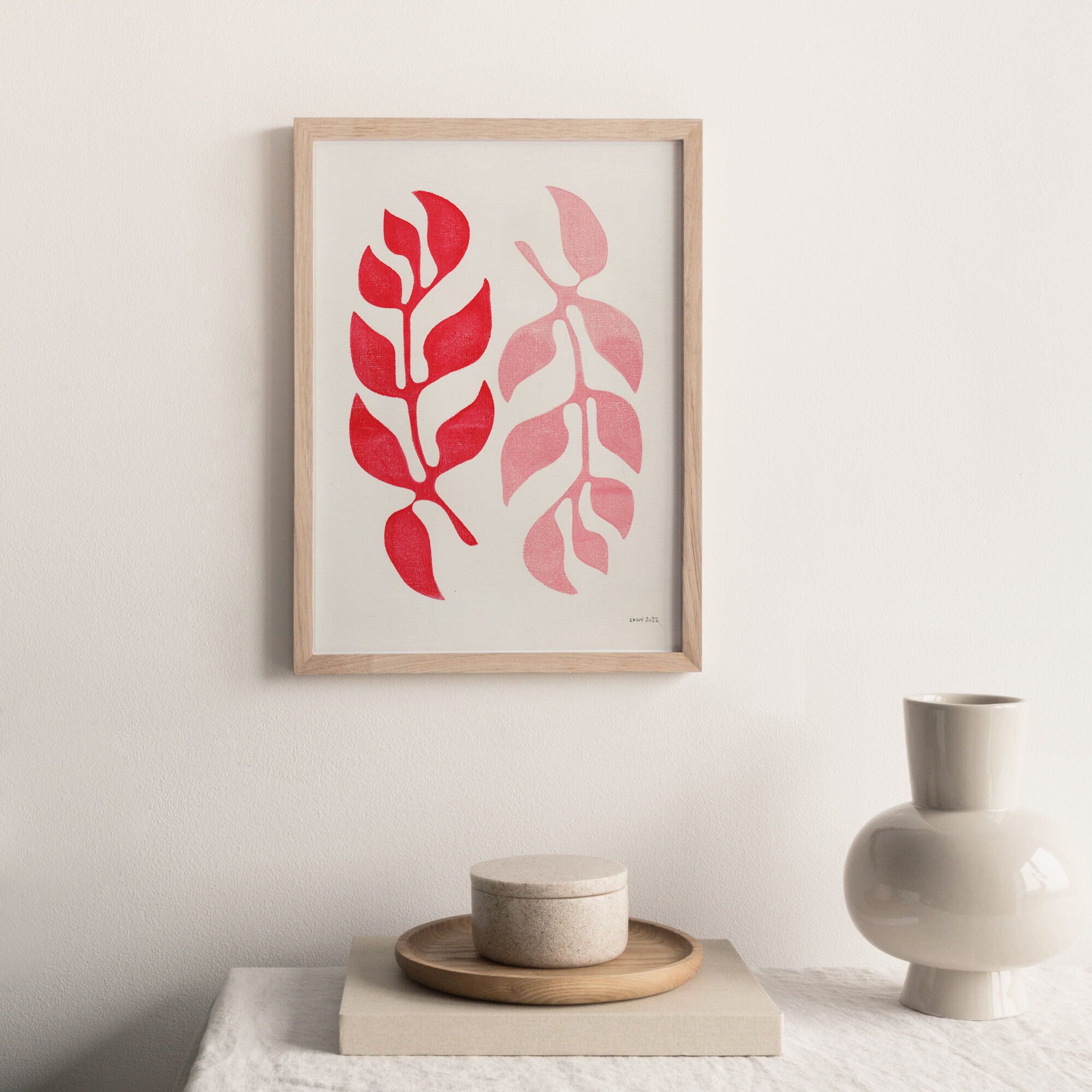 Painting on paper • Rose M750 • signed eawy