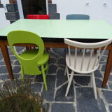 Solid oak and formica extension table