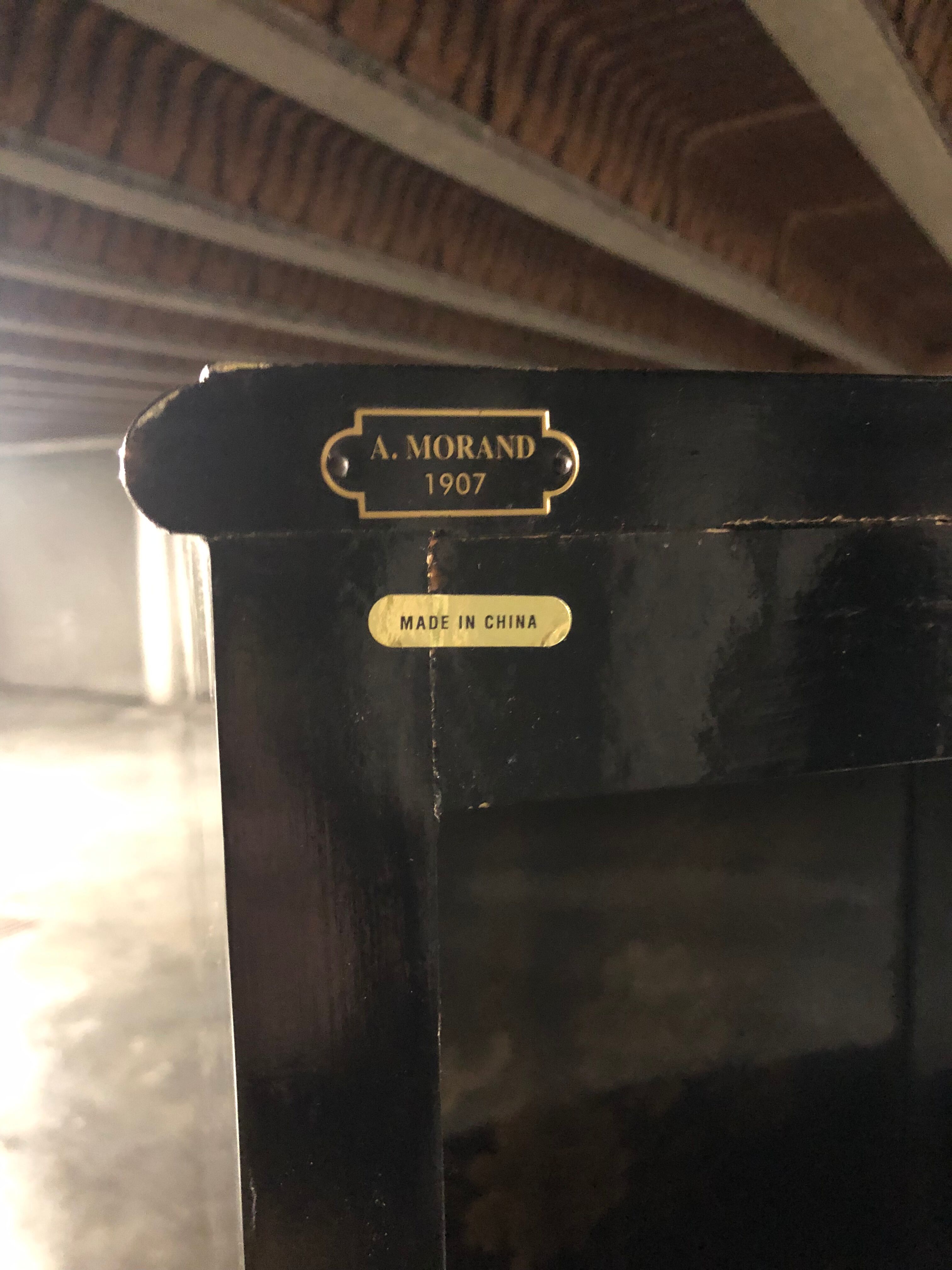 Chinese lacquered sideboard signed