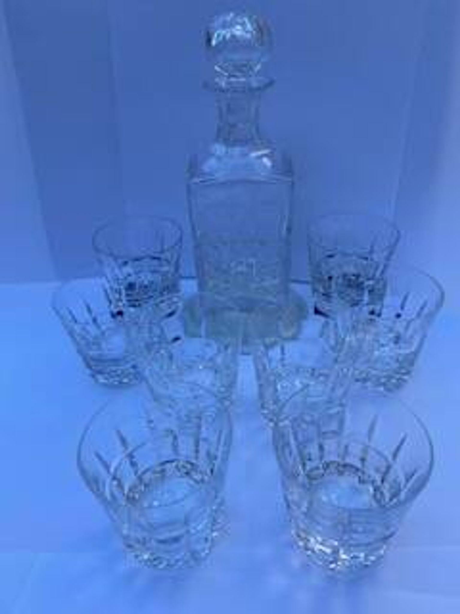 Cristal saint-louis service of 8 whisky and/or cocktail glasses manhattan
