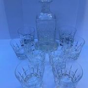 Cristal saint-louis service of 8 whisky and/or cocktail glasses manhattan