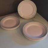 60's flat and dessert plate set