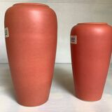 Pair of asymmetrical coral vases Bay Germany