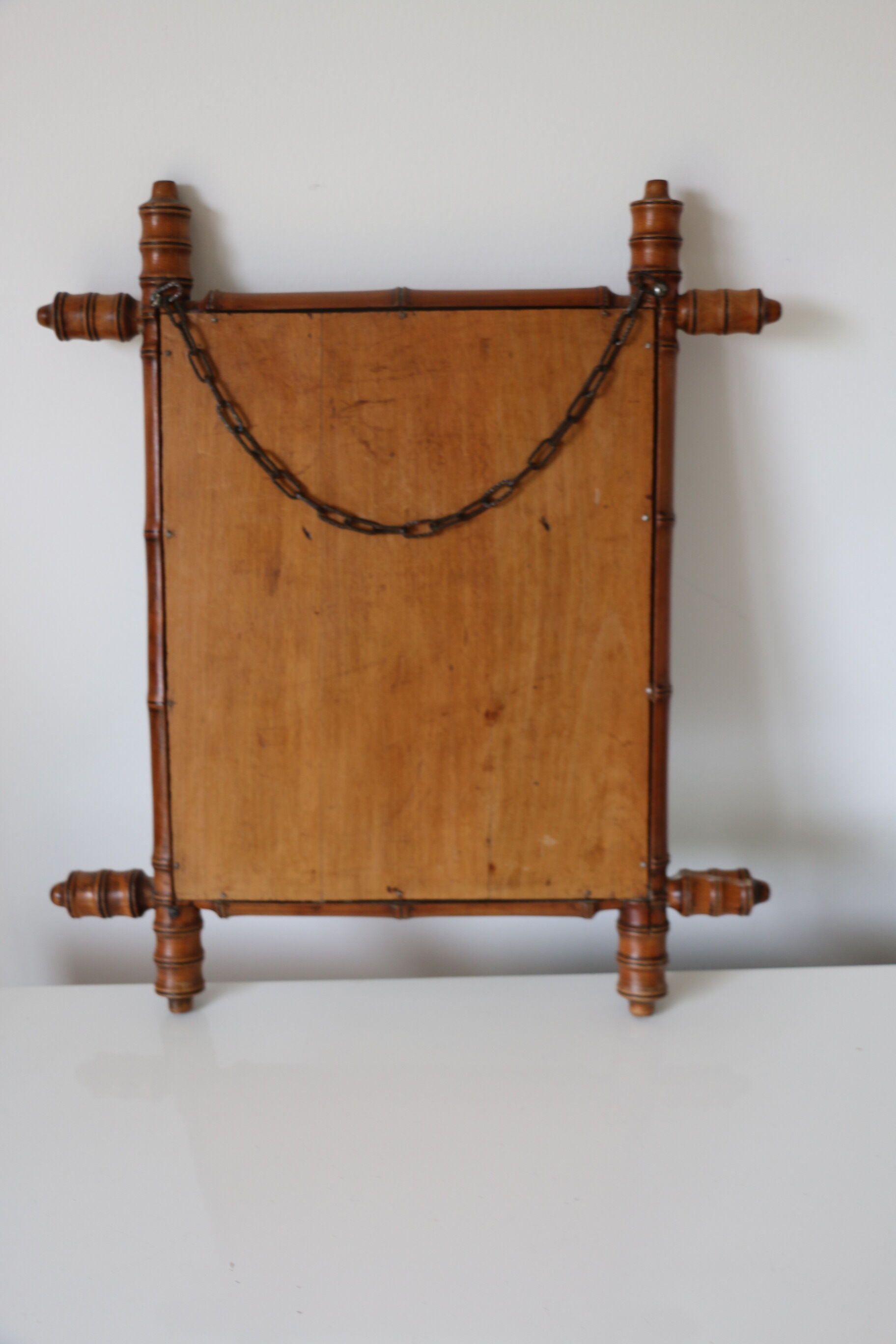 Bamboo imitation mirror 49x43cm