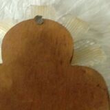 Venetian wall mirror in murano glass on wood 50s-60s