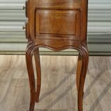 Louis XV bedside table in solid walnut