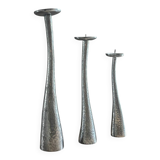 Cast aluminum candle holders