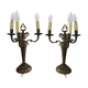 Pair of girandoles with 3 arms of light