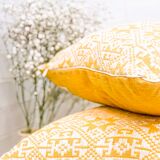 Yellow Dokmai cushion 30x50cm
