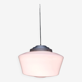 Opaline art deco pendant light