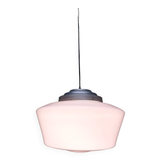 Opaline art deco pendant light