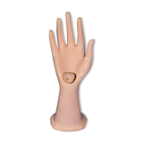 Pink vintage ceramic hand baguier