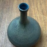 Mid-century minimalist studio pottery vase by Mathies Schwarze, Germany, 1960s.