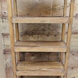 Ancien rack, étagère d'atelier en teck birman