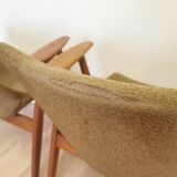 Set of 2 Rare Vintage Lupina Wooden Armchair by Niko Kralj, MCM Shell Chair