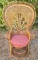 Fauteuil Paon ou Emmanuelle en osier des annèes 70