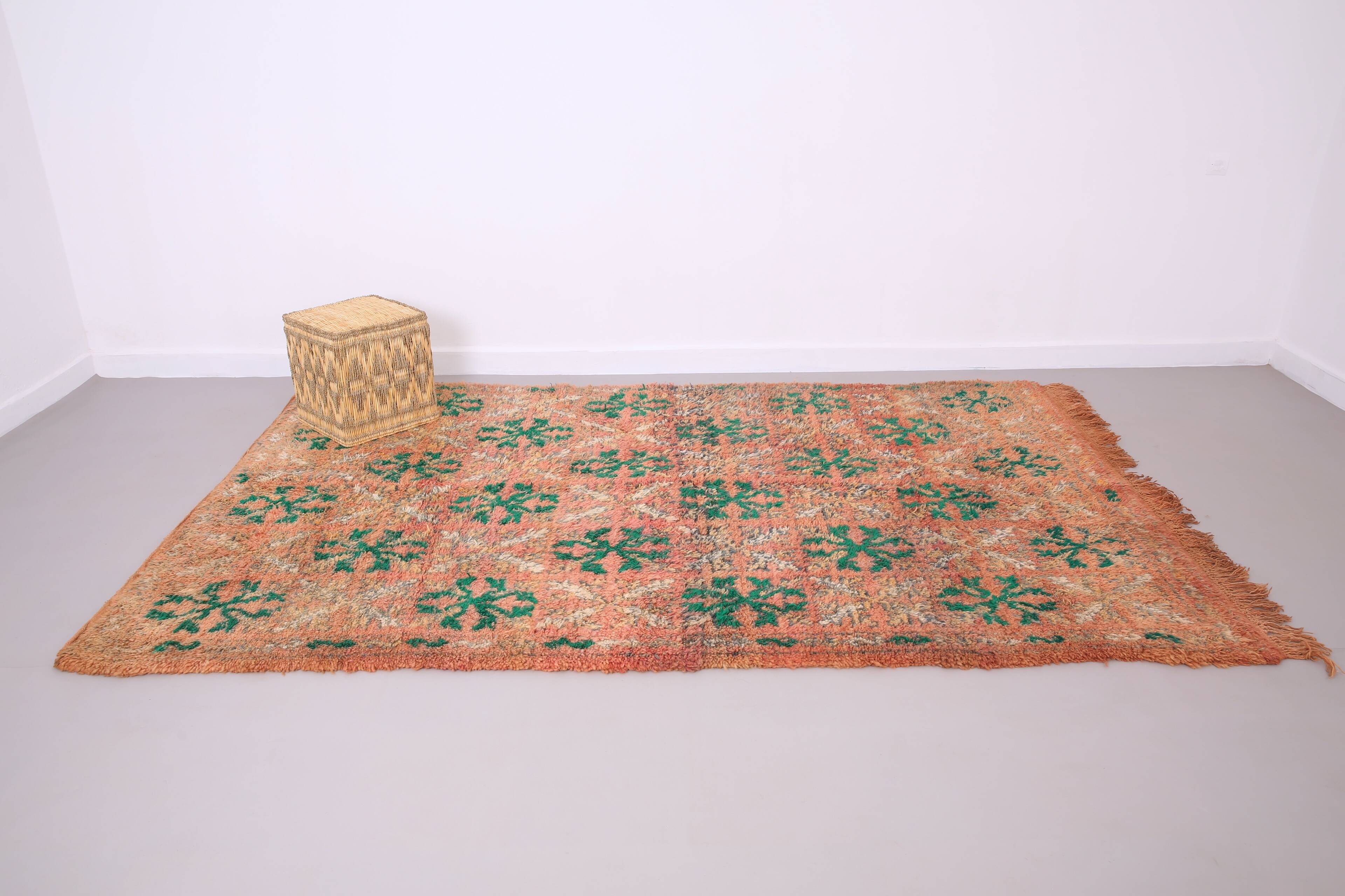 Vintage Moroccan Rug 185 x 290 cm - Old Boujaad Rug - Berber Rug Handmade