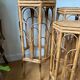 Trio of rattan gigognes harnesses