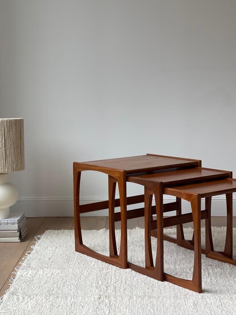 Trio of vintage coffee tables