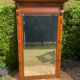 Antique large trumeau mirror in solid wood and bevelled glass.