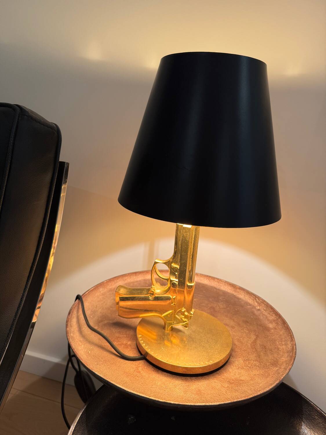 Flos – Bedside Gun – Philippe Starck – Gold Finish
