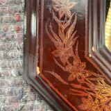 Octagonal mirror floral pattern