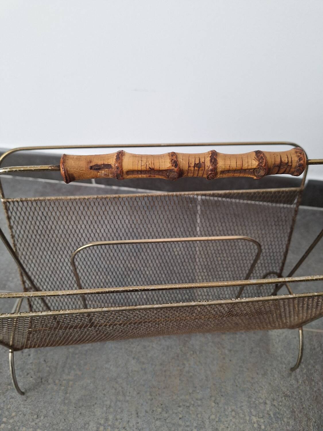 Metal magazine rack 1960