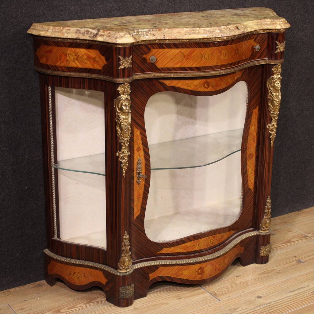 20th century French Napoleon III style inlaid sideboard