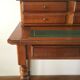 Bureau merisier à tablette rétractable