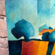Oil on canvas "Village"
