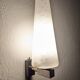 Glass and brass wall light by Maison Arlus, France circa 1950.