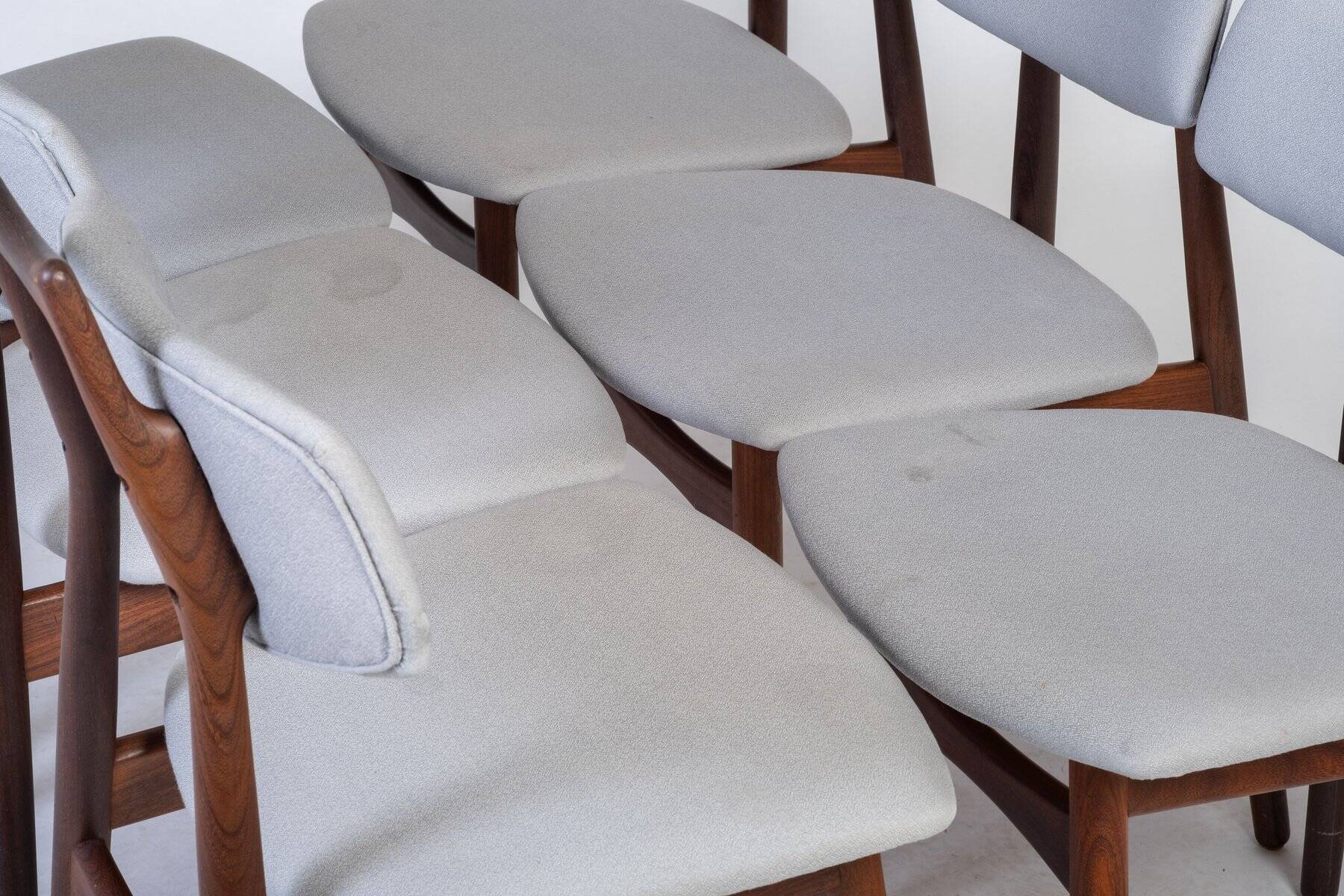Teak Dining Chairs by Ib Kofoed Larsen, Denmark, 1960s, Set of 6
